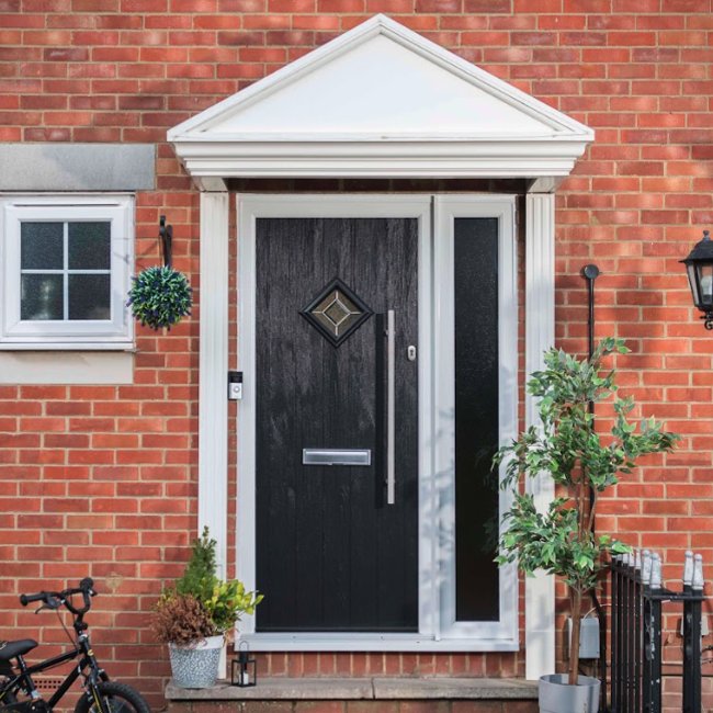 Composite Front Doors With Side Panels