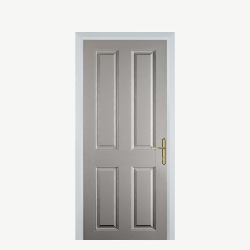 DoorQ 4 Panel Agate Grey image 0