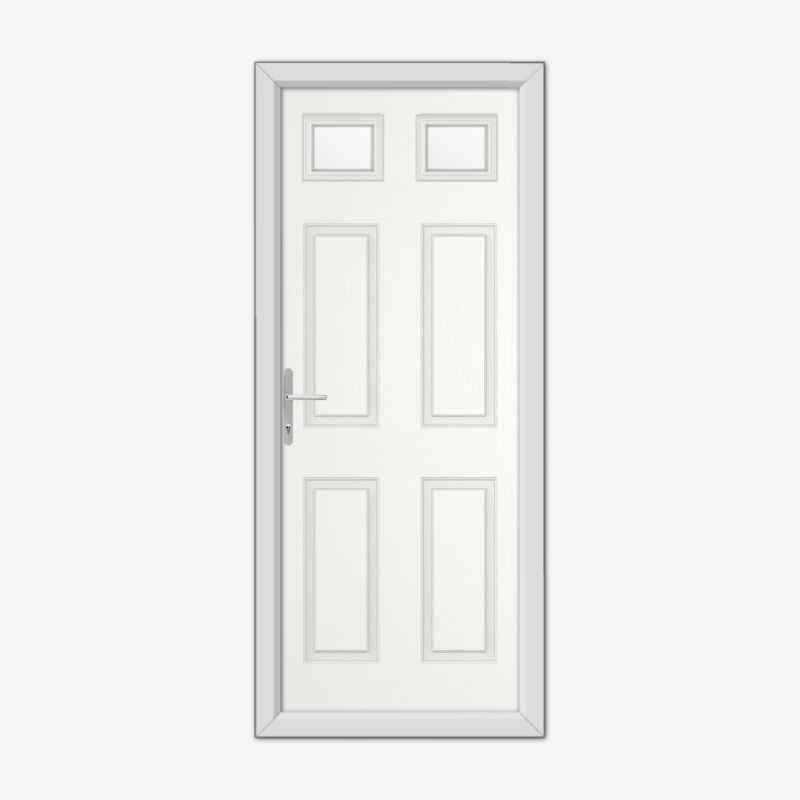 Middleton Glazed 2 White Composite Door image 0