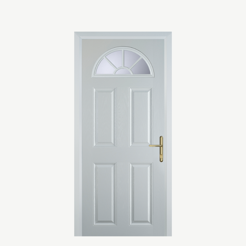 DoorJ 4 Panel 2 Sunburst White image 0