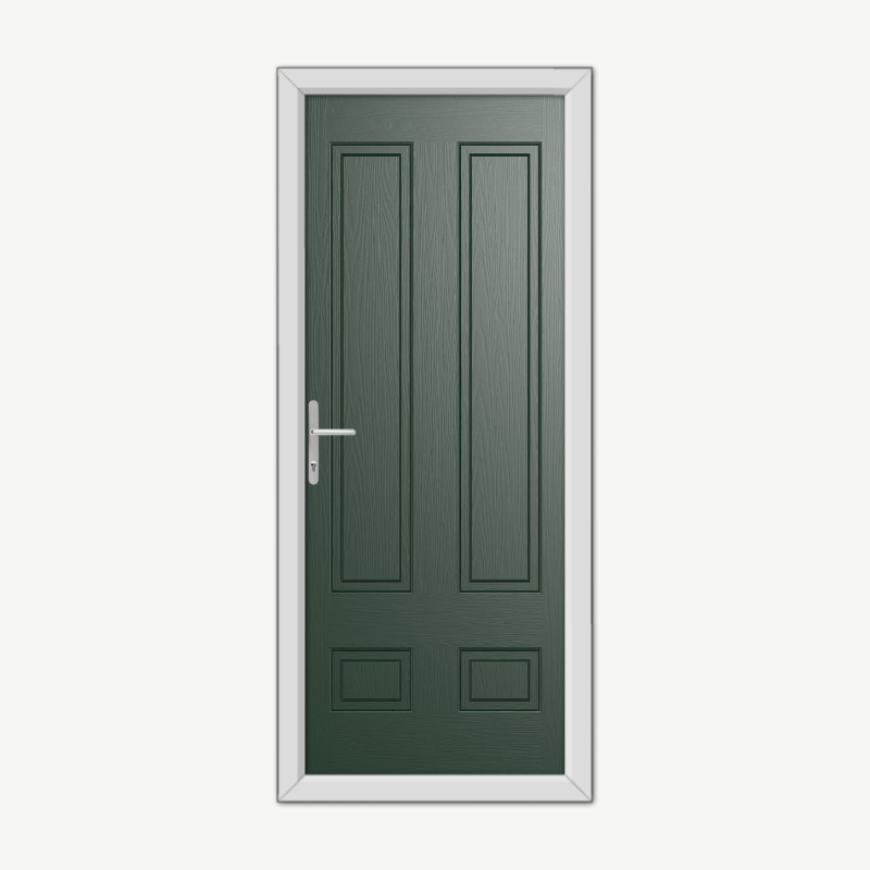 Aston Solid Green Composite Door image 0