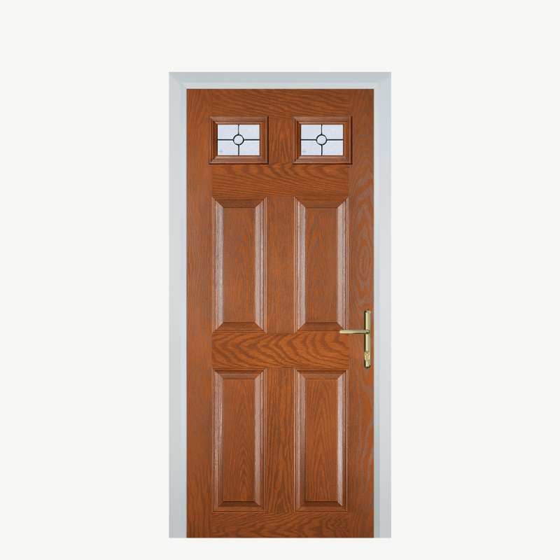 DoorI 4 Panel 2 Square Oak Finesse image 0