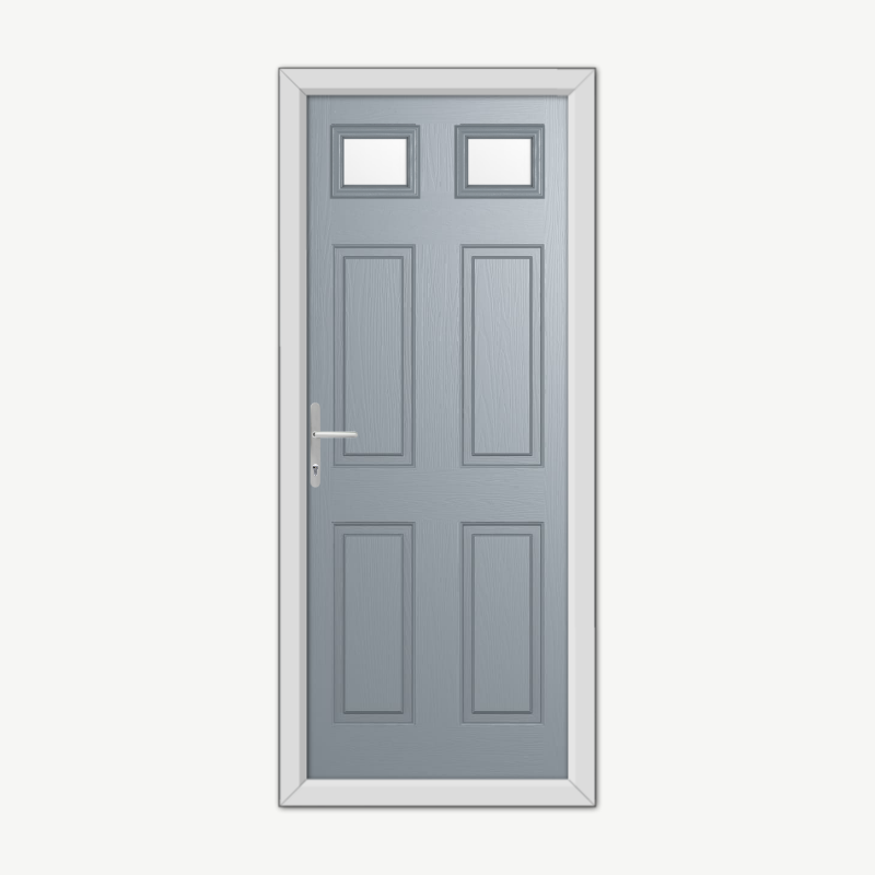 Middleton Glazed 2 Silver Composite Door image 0