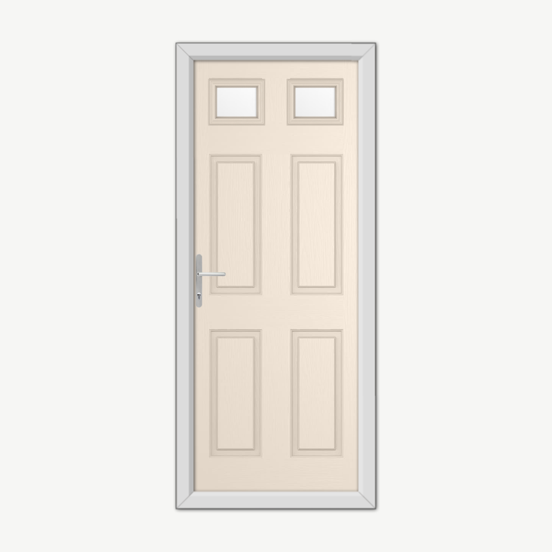 Middleton Glazed 2 Cream Composite Door image 0