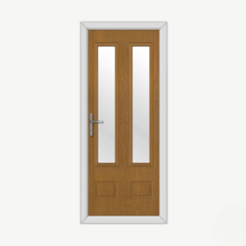 Aston Glazed 2 Oak Composite Door image 0