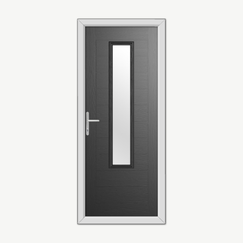 Bedford Black Composite Door image 0