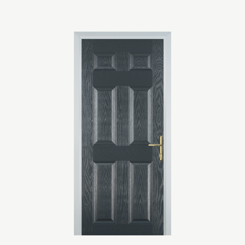 DoorH 6 Panel Grey image 0
