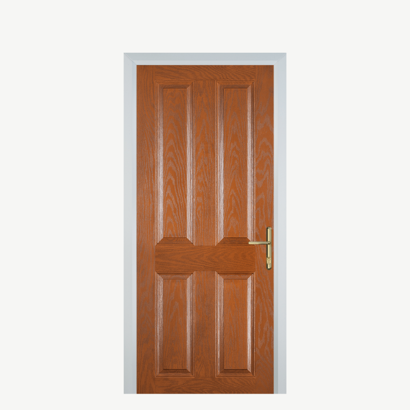 DoorQ 4 Panel Oak image 0