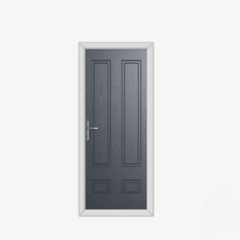 Aston Solid Anthracite Grey Composite Door image 0