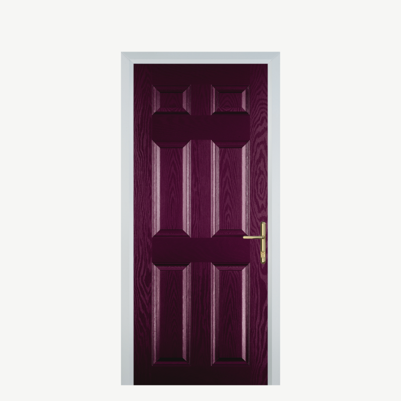 DoorH 6 Panel Purple Violet image 0