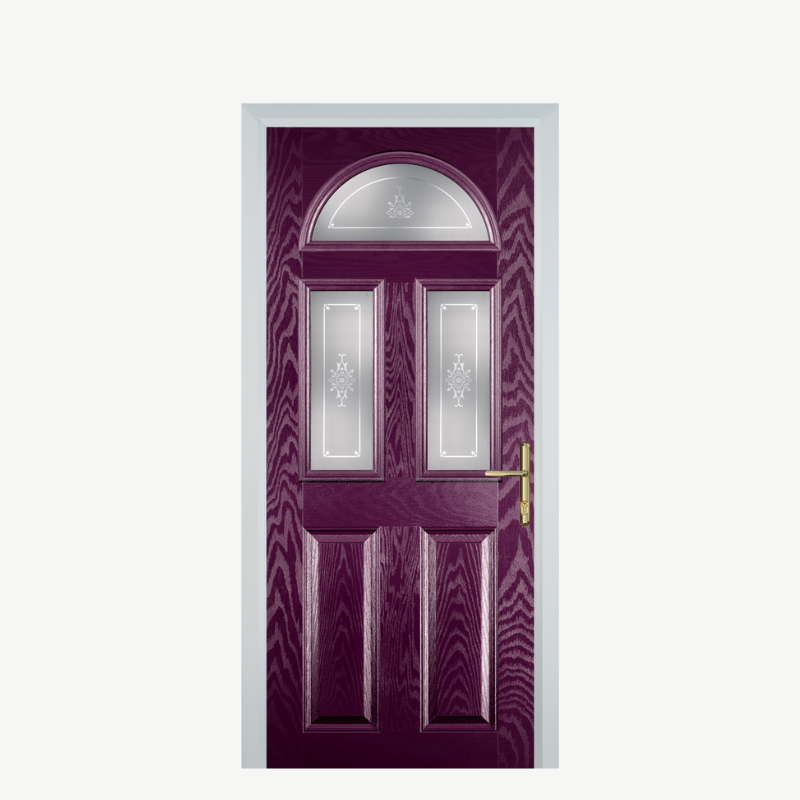 Door G 2 Panel 1 Arch Purple Violet Straxton image 0