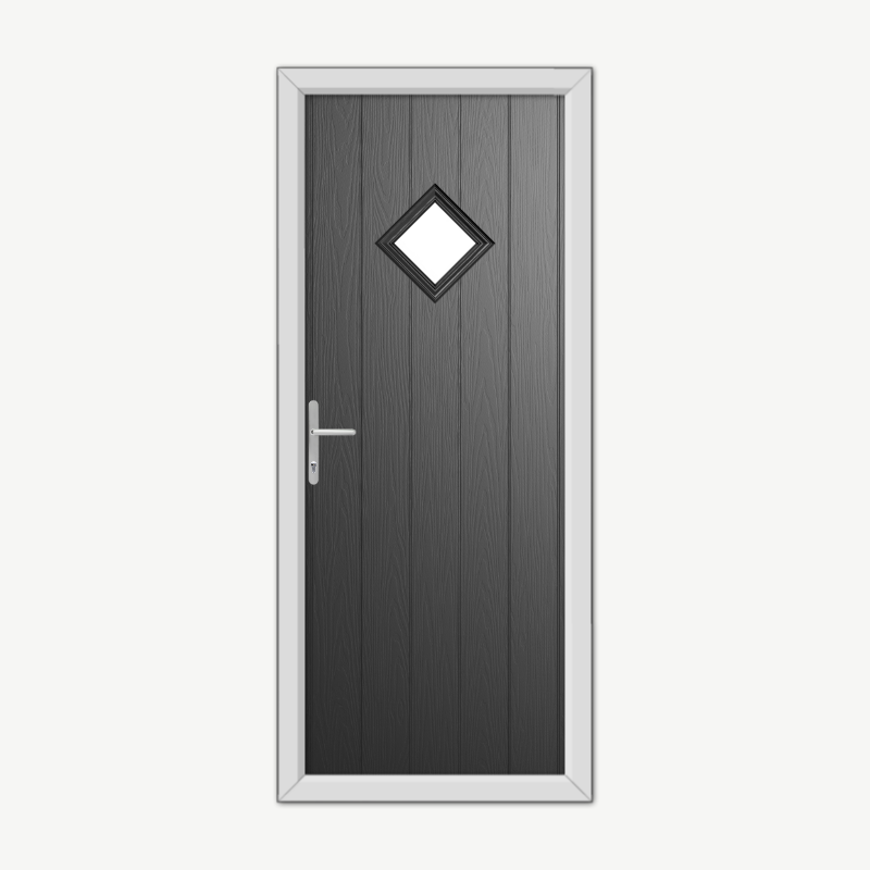 Cornwall Black Composite Door image 0
