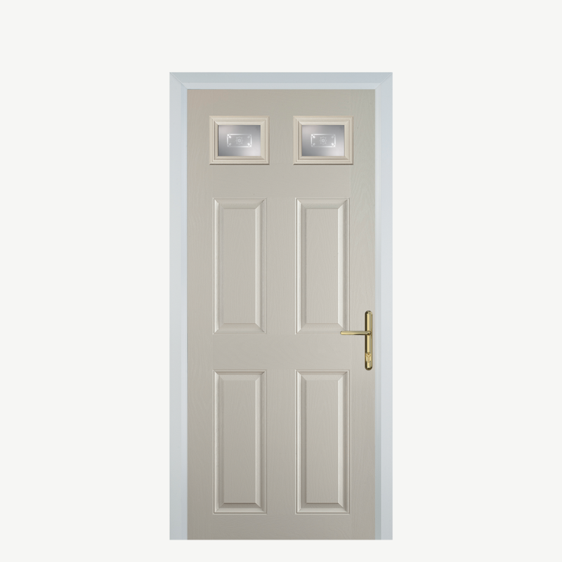 DoorI 4 Panel 2 Square Cream Straxton image 0