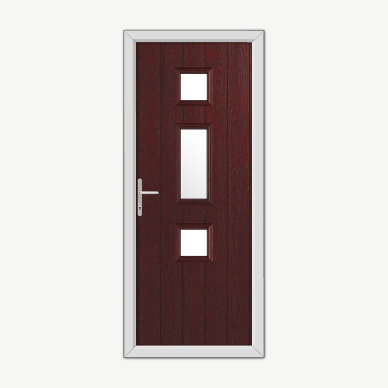 York Burgundy Composite Door image 0