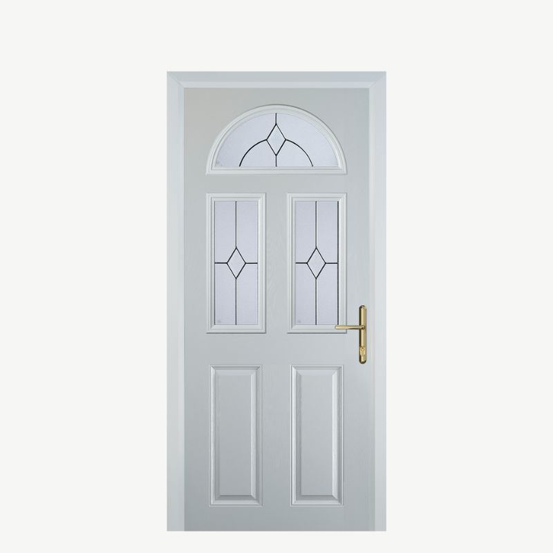 Door G 2 Panel 1 Arch White Classic image 0
