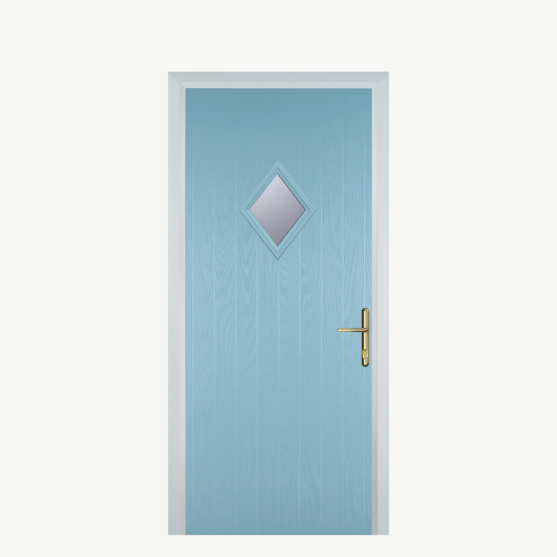 Door P Diamond Duck Egg Blue image 0