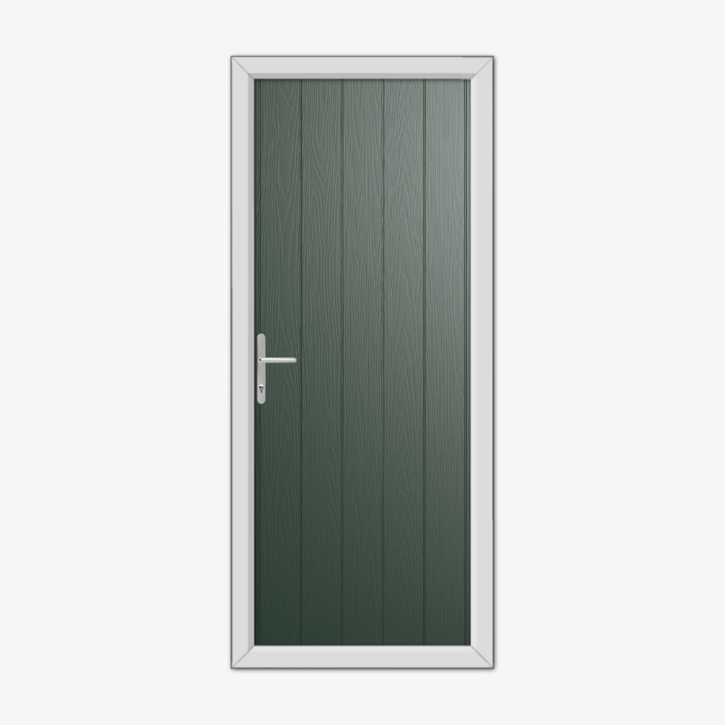 Norfolk Solid Green Composite Door image 0