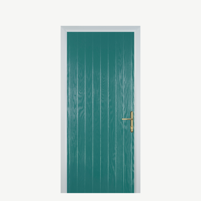 Door R Cottage Turquoise Blue image 0