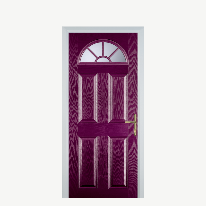 DoorJ 4 Panel 2 Sunburst Purple Violet image 0