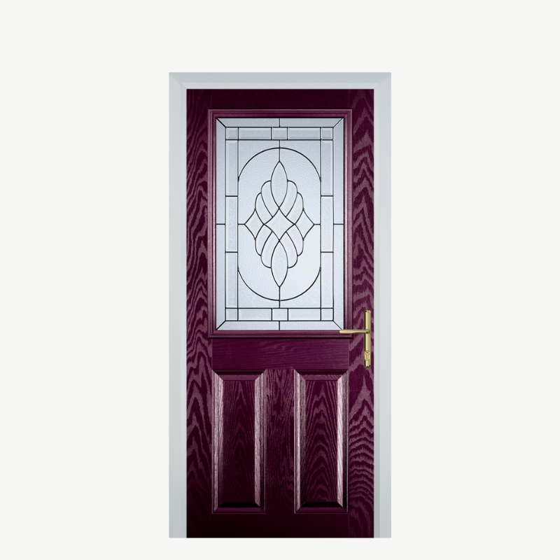 Door F 2 Panel 1 Square Purple Violet Zinc Art Elegance image 0