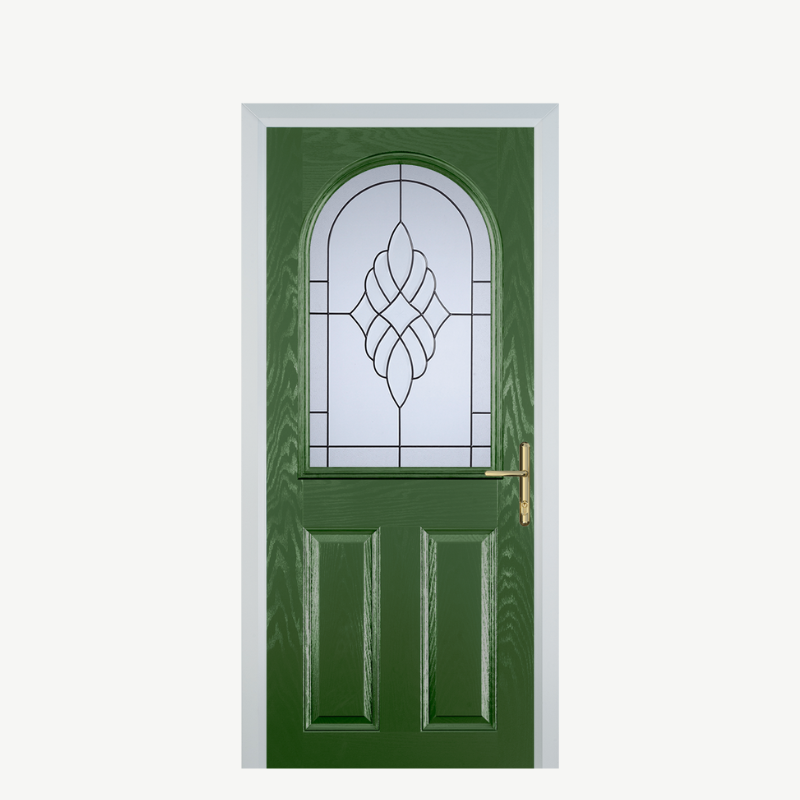 Door E 2 Panel 1 Arch Fern Green Crystal Eternity image 0