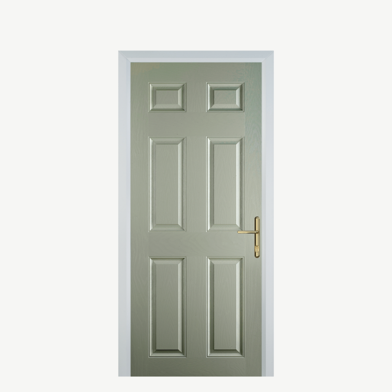 DoorH 6 Panel Pebble Grey image 0