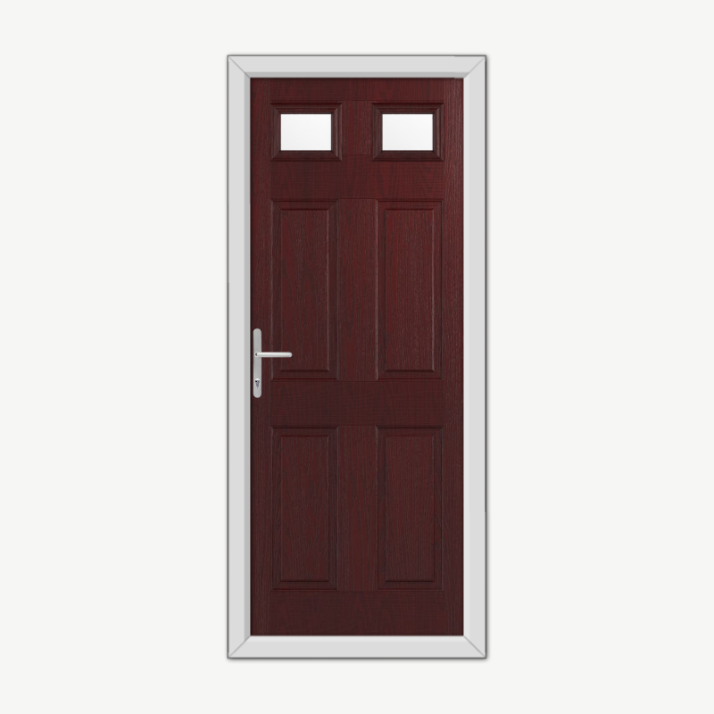 Middleton Glazed 2 Burgundy Composite Door image 0