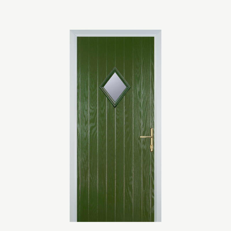 Door P Diamond Fern Green image 0