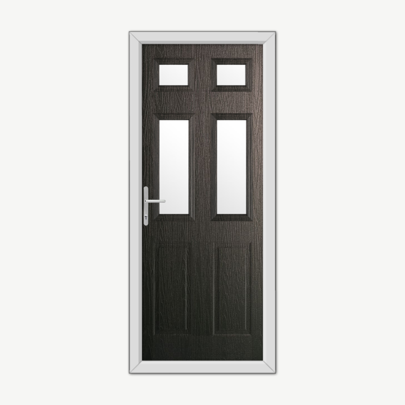 Middleton Glazed Black Composite Door image 0