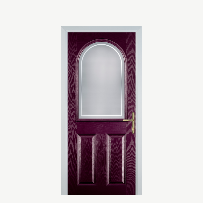 Door E 2 Panel 1 Arch Purple Violet Enfield image 0