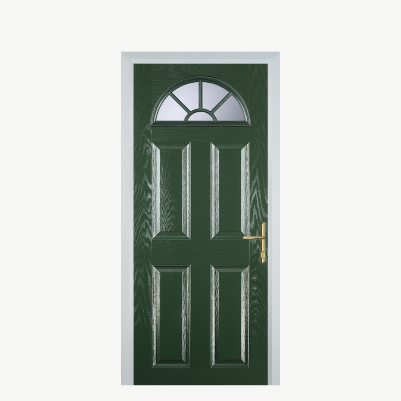 DoorJ 4 Panel 2 Sunburst Green image 0