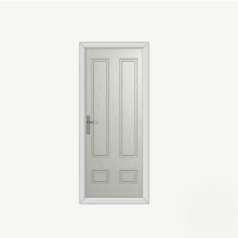 Aston Solid Agate Grey Composite Door image 0
