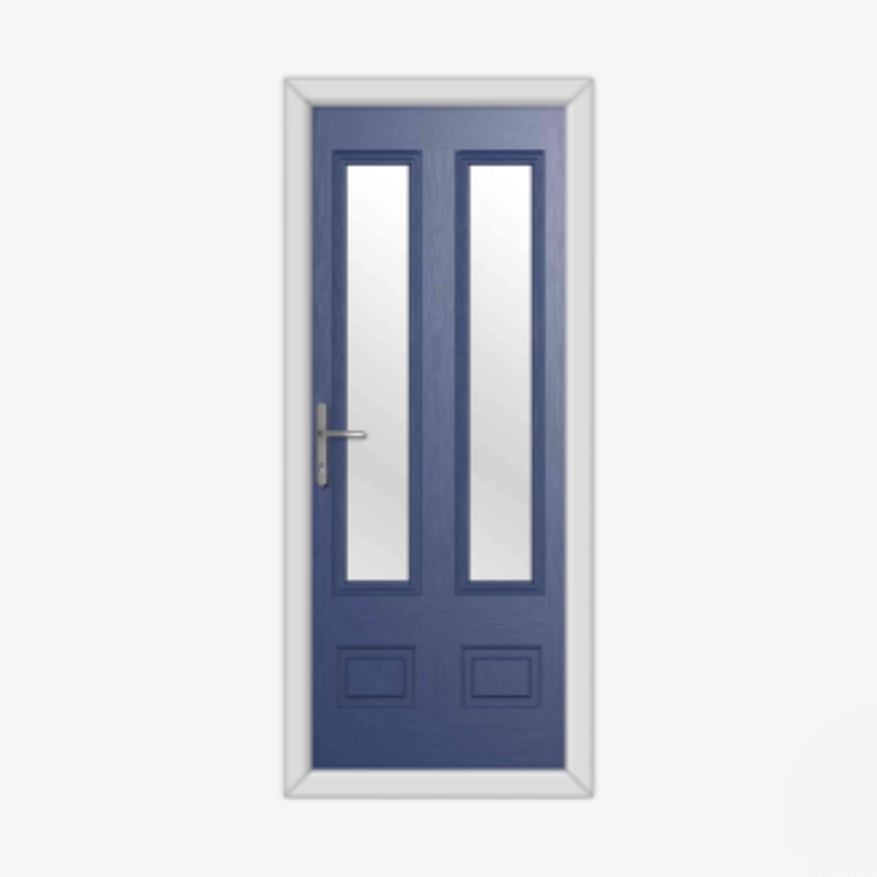 Aston Glazed 2 Blue Composite Door image 0