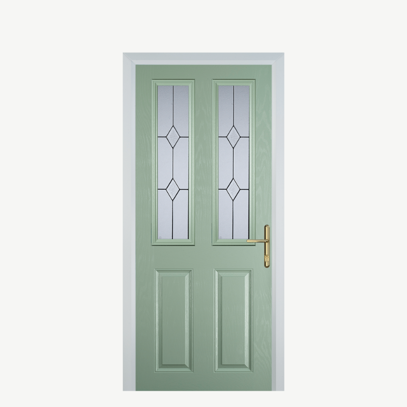 Door C 2 Panel 2 Square Chartwell Green Classic image 0