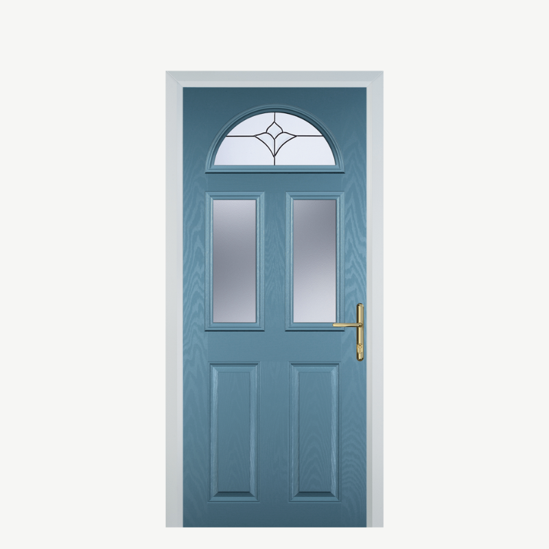 Door G 2 Panel 1 Arch Pastel Blue Crystal Tulip Arch image 0