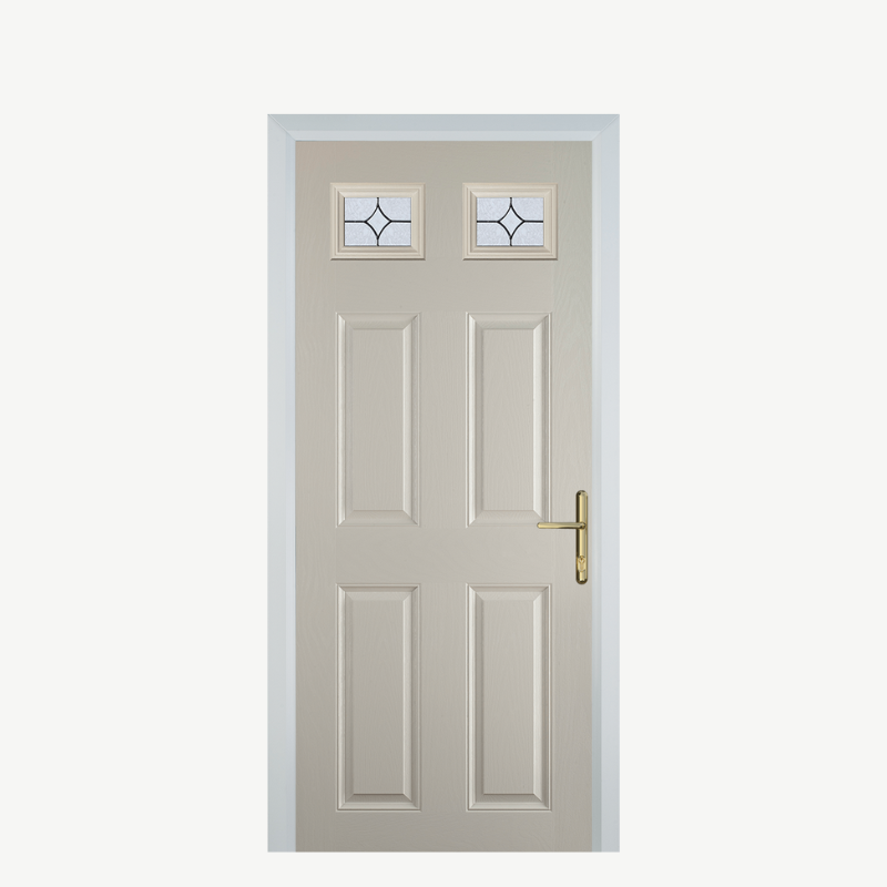DoorI 4 Panel 2 Square Cream Flair image 0
