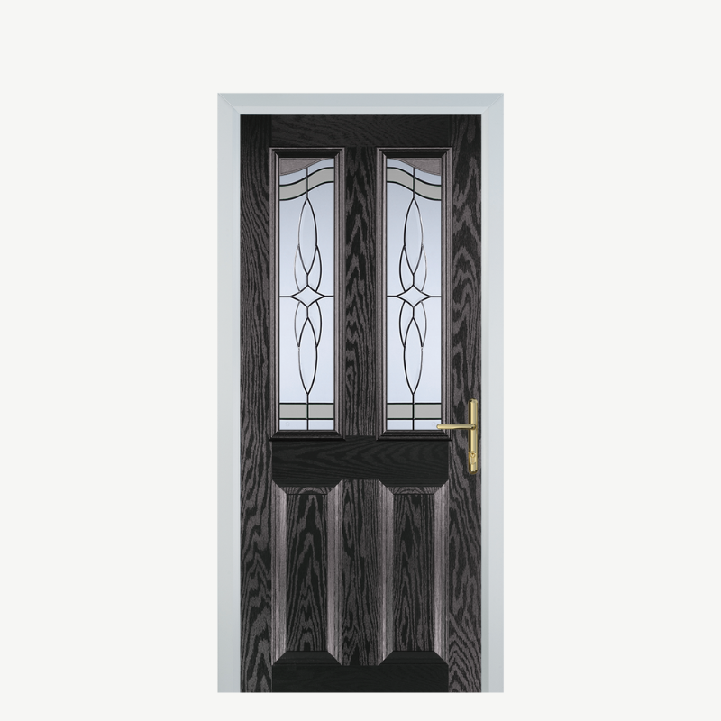 Door B 2 Panel 2 Angle Black Brown Crystal Harmony Frost image 0