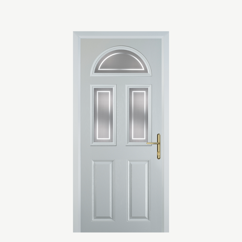 Door G 2 Panel 1 Arch White Enfield image 0