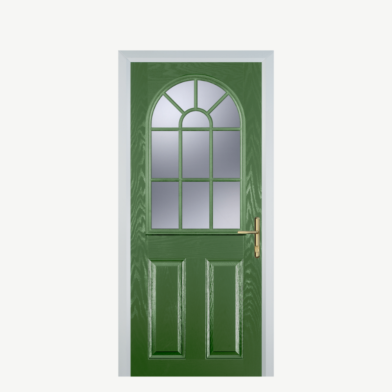 DoorL 2 Panel Sunburst Fern Green image 0