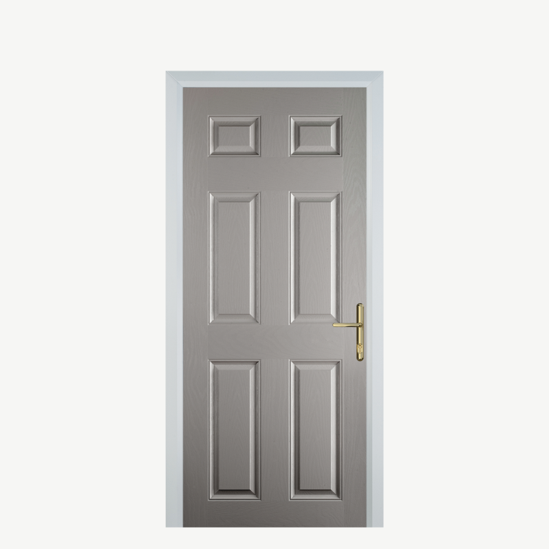 DoorH 6 Panel Agate Grey image 0