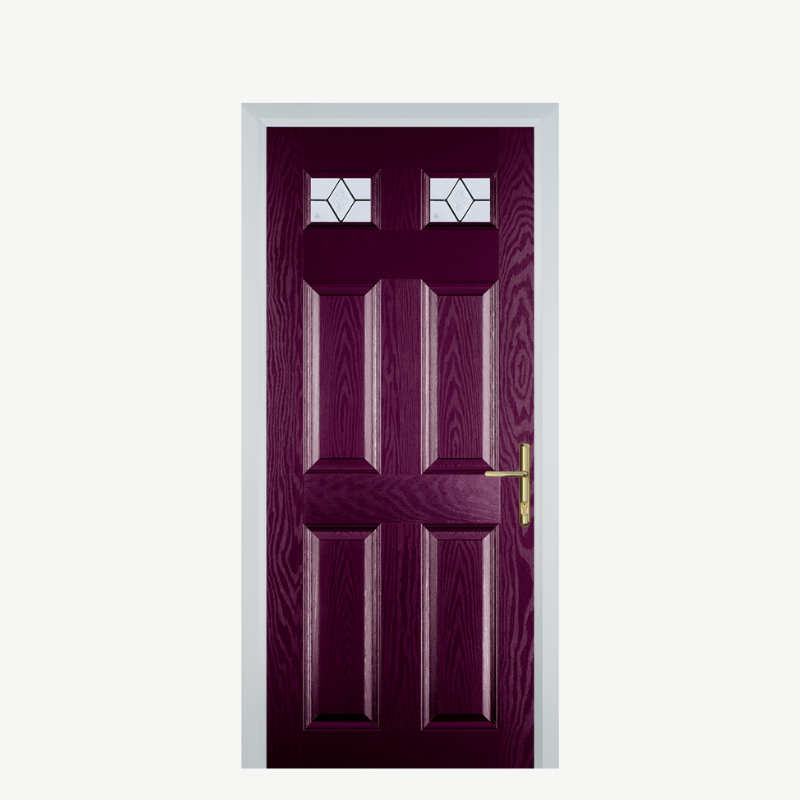 DoorI 4 Panel 2 Square Purple Violet Classic image 0