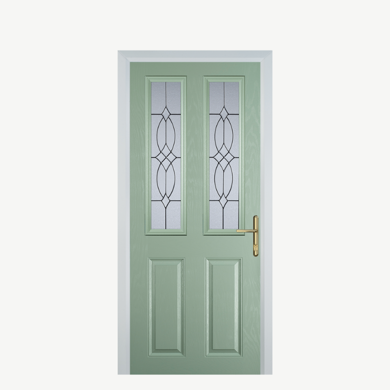 Door C 2 Panel 2 Square Chartwell Green Flair image 0