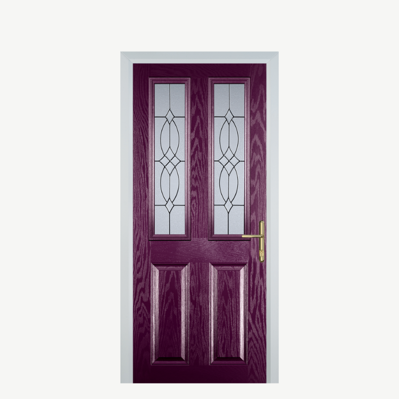 Door C 2 Panel 2 Square Purple Violet Flair image 0