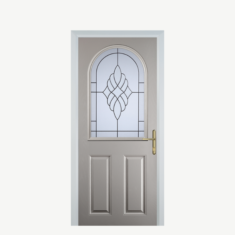 Door E 2 Panel 1 Arch Agate Grey Crystal Eternity image 0