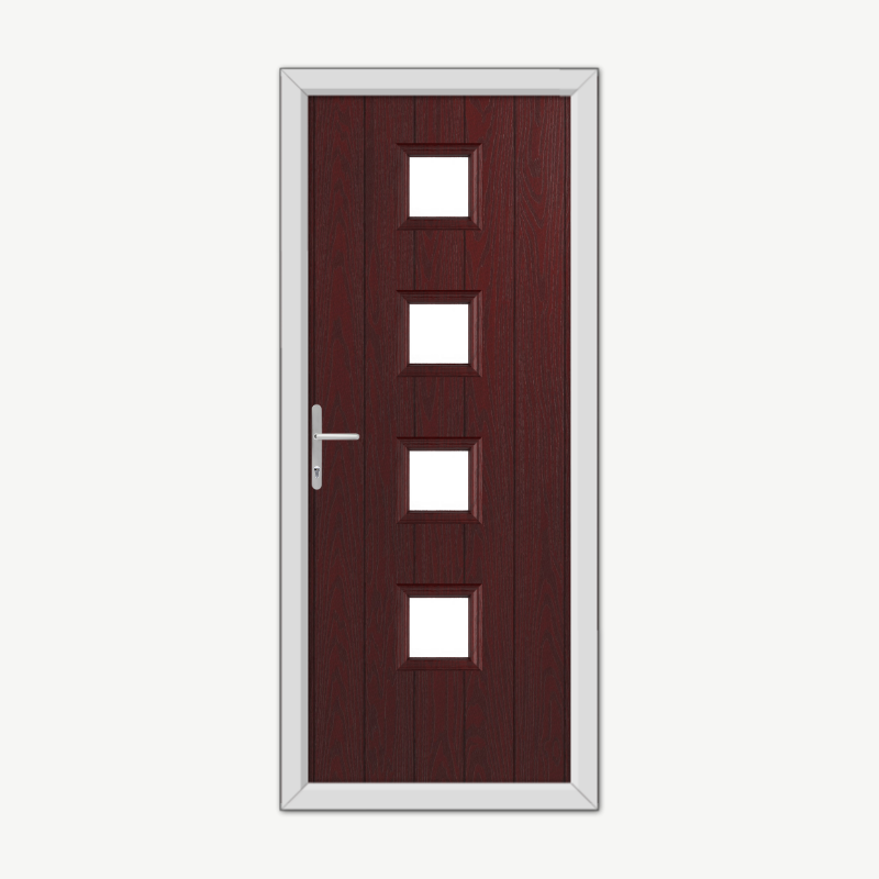 Hamilton Burgundy Composite Door image 0