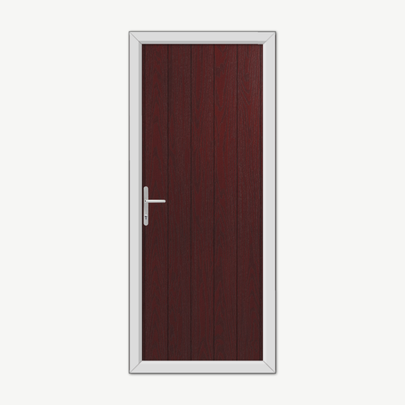 Norfolk Solid Burgundy Composite Door image 0