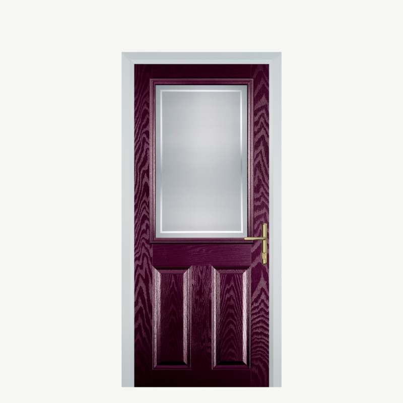 Door F 2 Panel 1 Square Purple Violet Enfield image 0