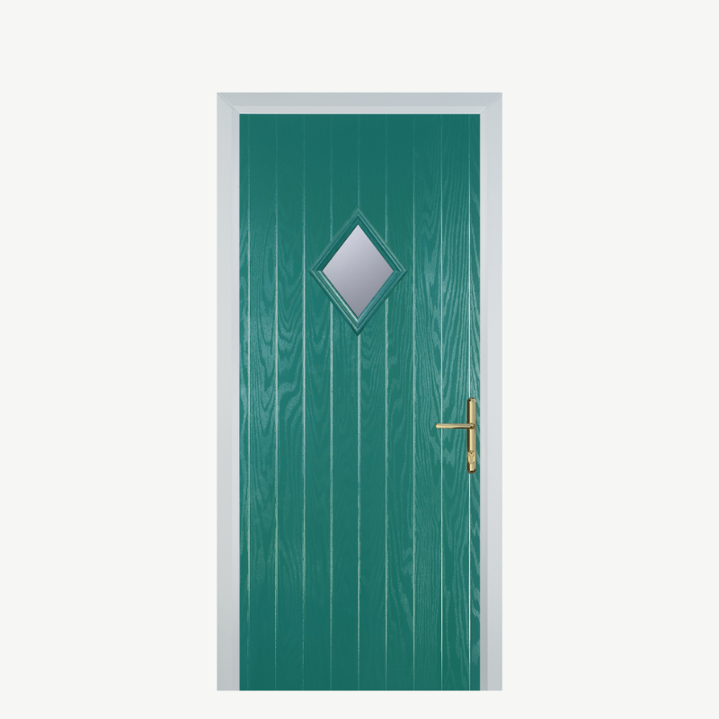 Door P Diamond Turquoise Blue image 0