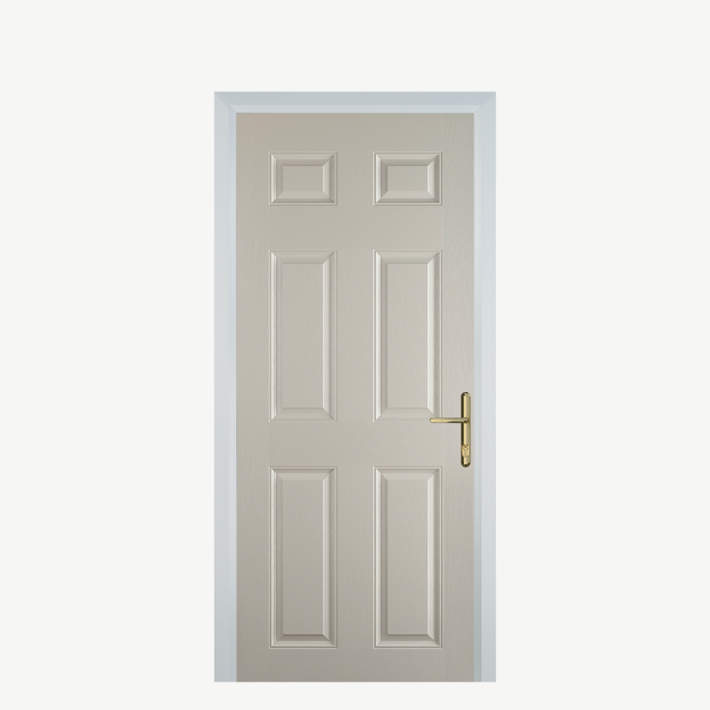 DoorH 6 Panel Cream image 0