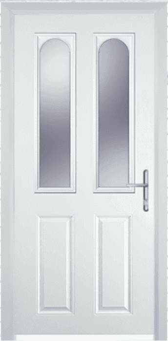44mm White Composite Door image 0